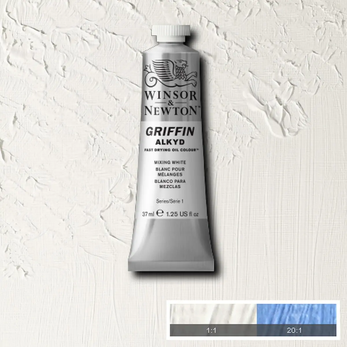 Winsor & Newton Griffin Alkyd Fast Drying Oil Paint, Mixing White | Quick-Dry Oil Color for Artists - view 4