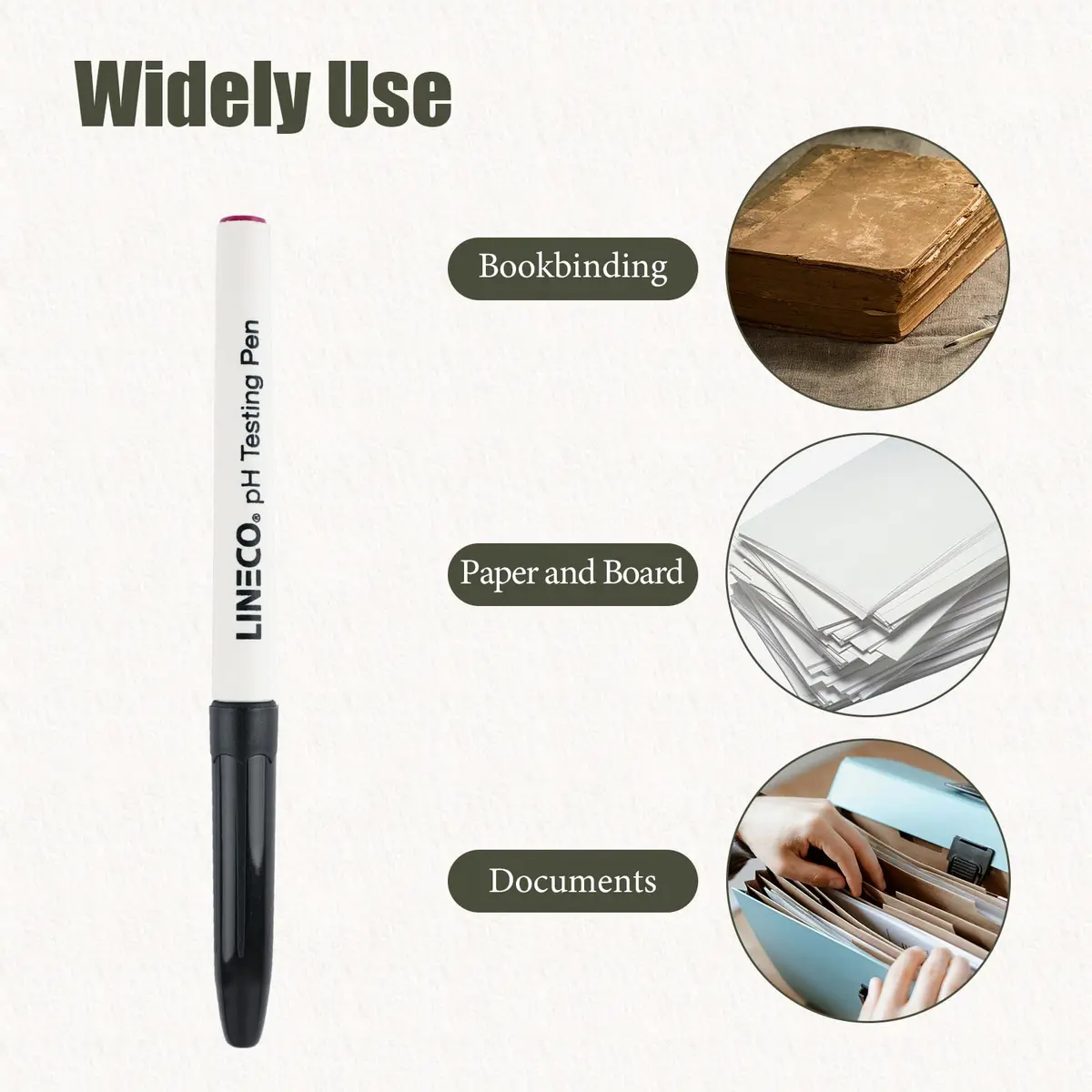 Lineco pH Testing Pen for Paper & Paperboard | Acid & Alkaline pH Indicator for Conservation - view 8