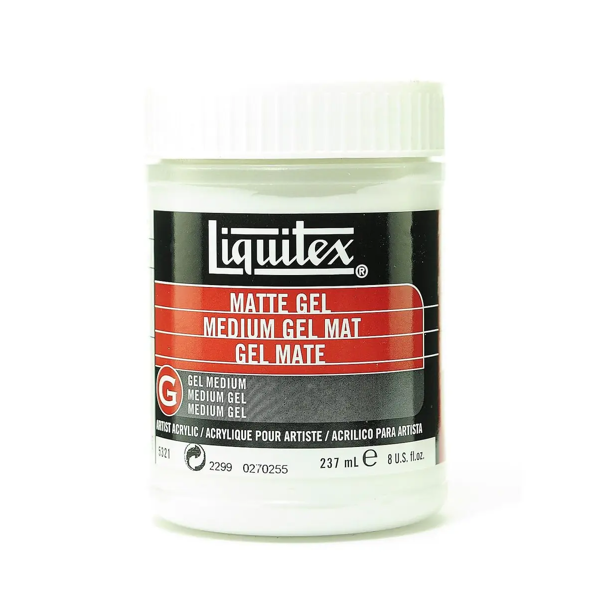 Liquitex Professional Matte Gel Medium, 237ml (8-oz) | Satin Matte Finish, Extends Paint & Adds Texture - view 4