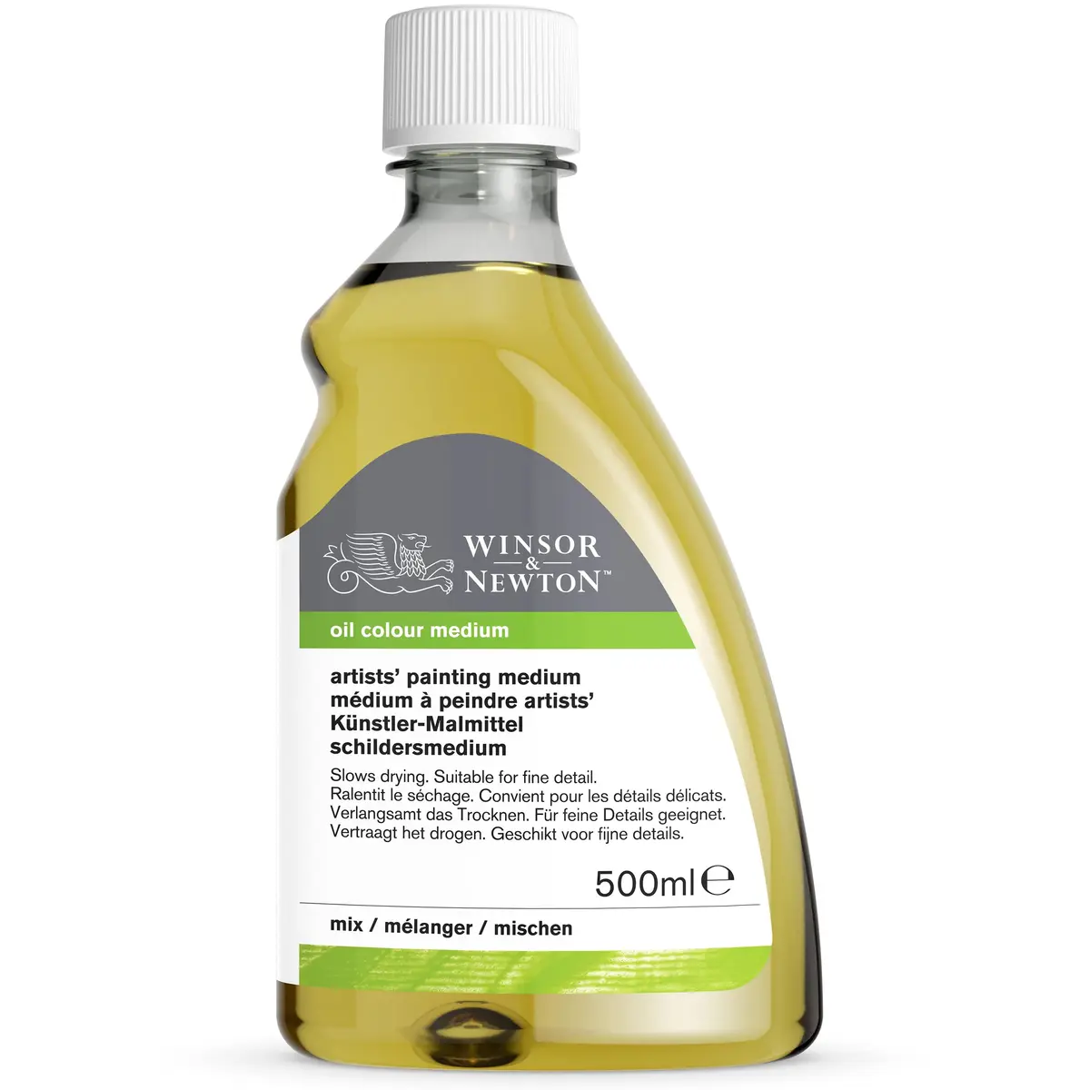 Winsor & Newton Oil Painting Medium 500ml (16.9 Fl Oz) | Slow Drying Gloss Medium for Detail & Glazing - view 9