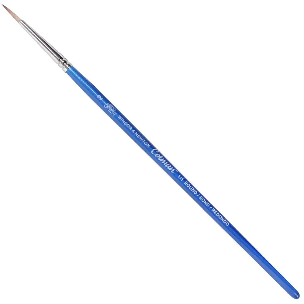 Winsor & Newton Cotman Series 111 Round Brush SH #2 | Synthetic Watercolor Brush for Fine Detail - main product image