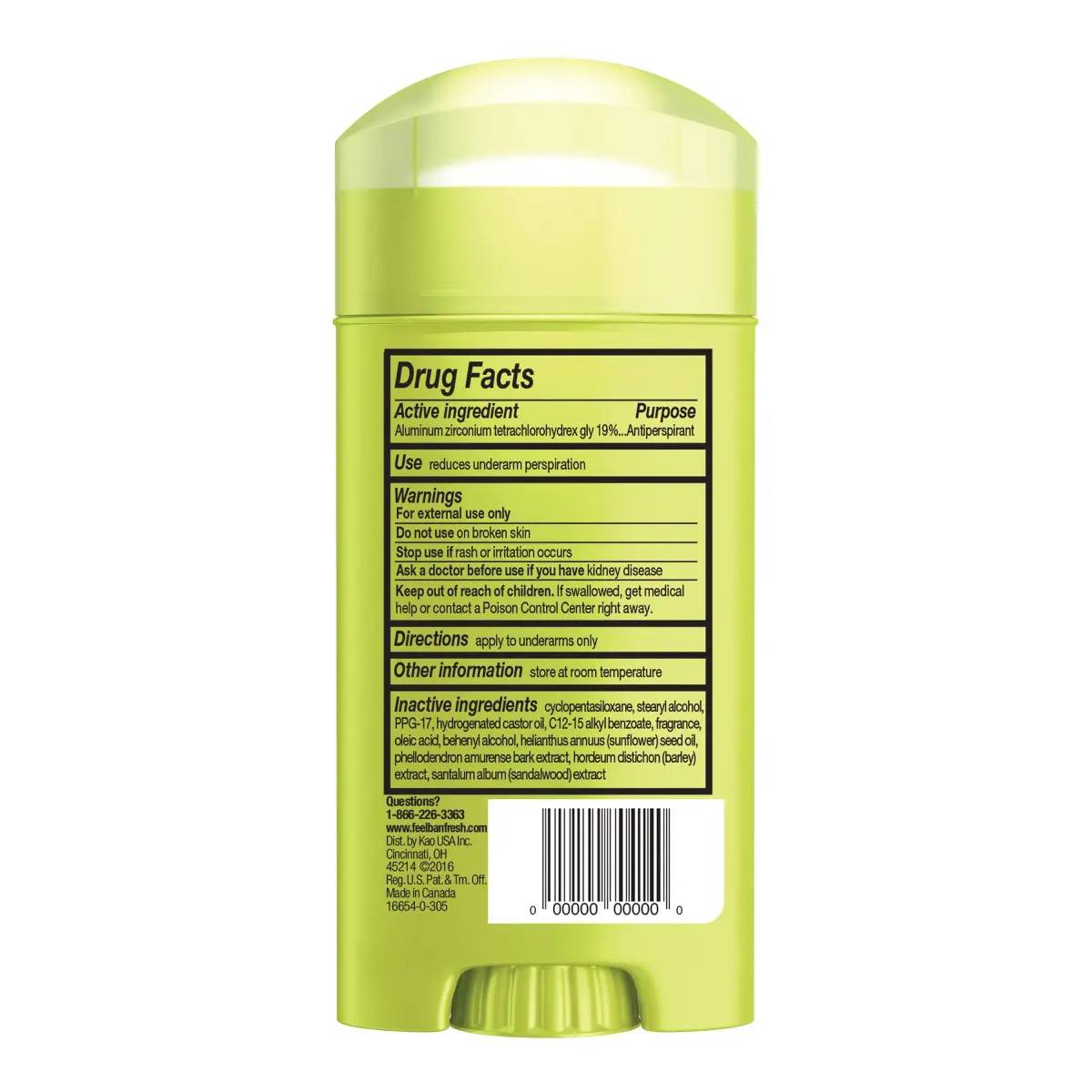 Ban Invisible Solid Antiperspirant Deodorant for Women and Men, Sweet Simplicity Scent, 73.7g (2.6 Oz) | 24-Hour Odor & Wetness Protection - view 9