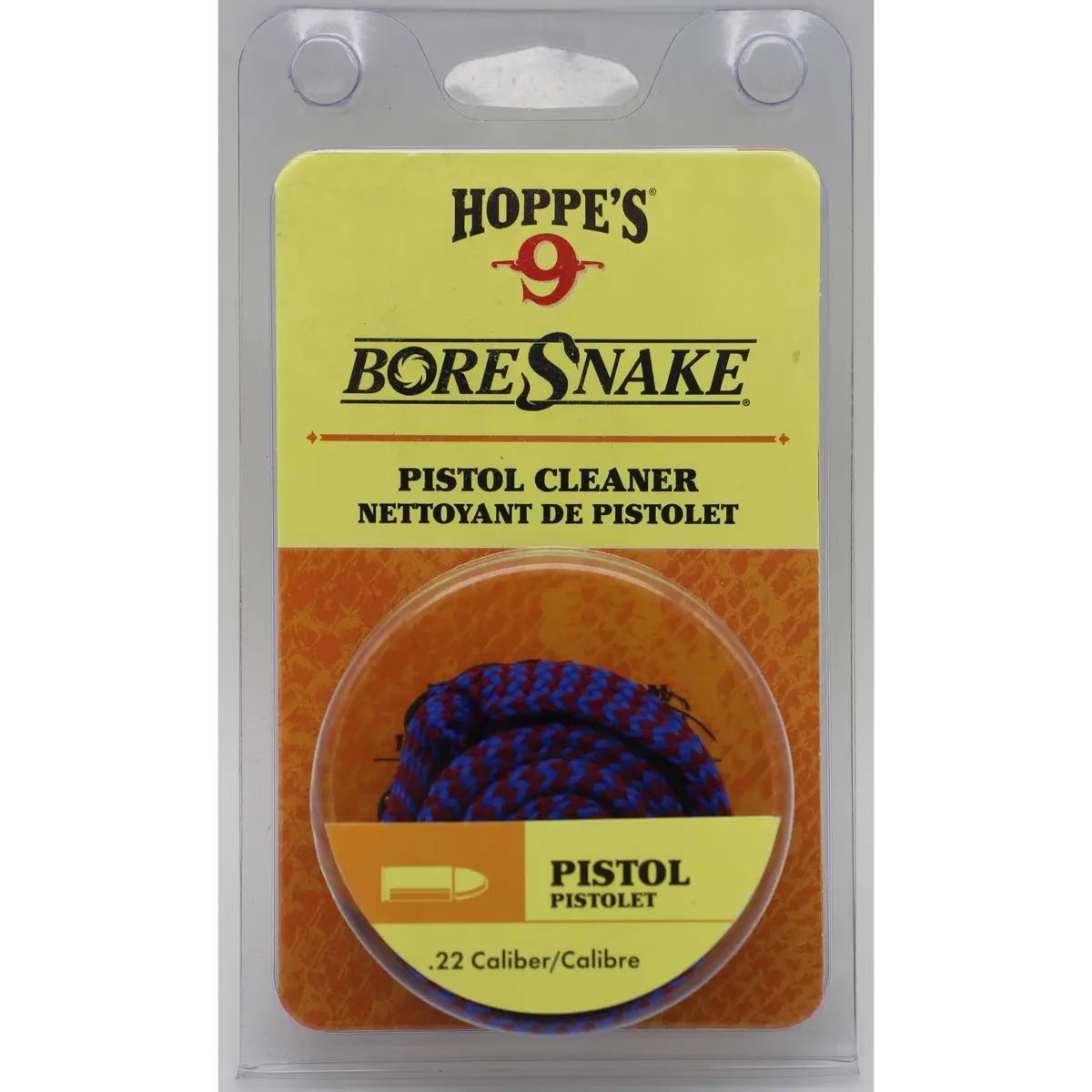 Hoppe's BoreSnake Pistol Bore Cleaner .22 Cal | One-Piece Design, Nylon-Mesh, Reusable - view 2