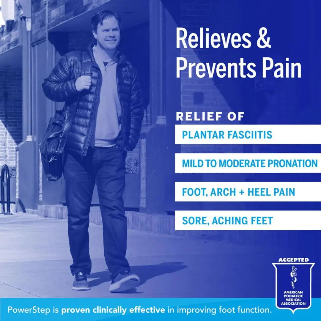 PowerStep Pinnacle Insoles Plantar Fasciitis Relief | Neutral Arch Support for Foot Pain - view 2
