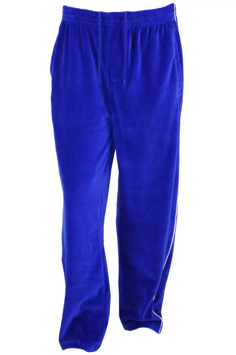 Sweatsedo Electric Blue Velour Sweatsuit XX-Large | Soft Cotton-Poly Blend for Lounge & Exercise - view 5