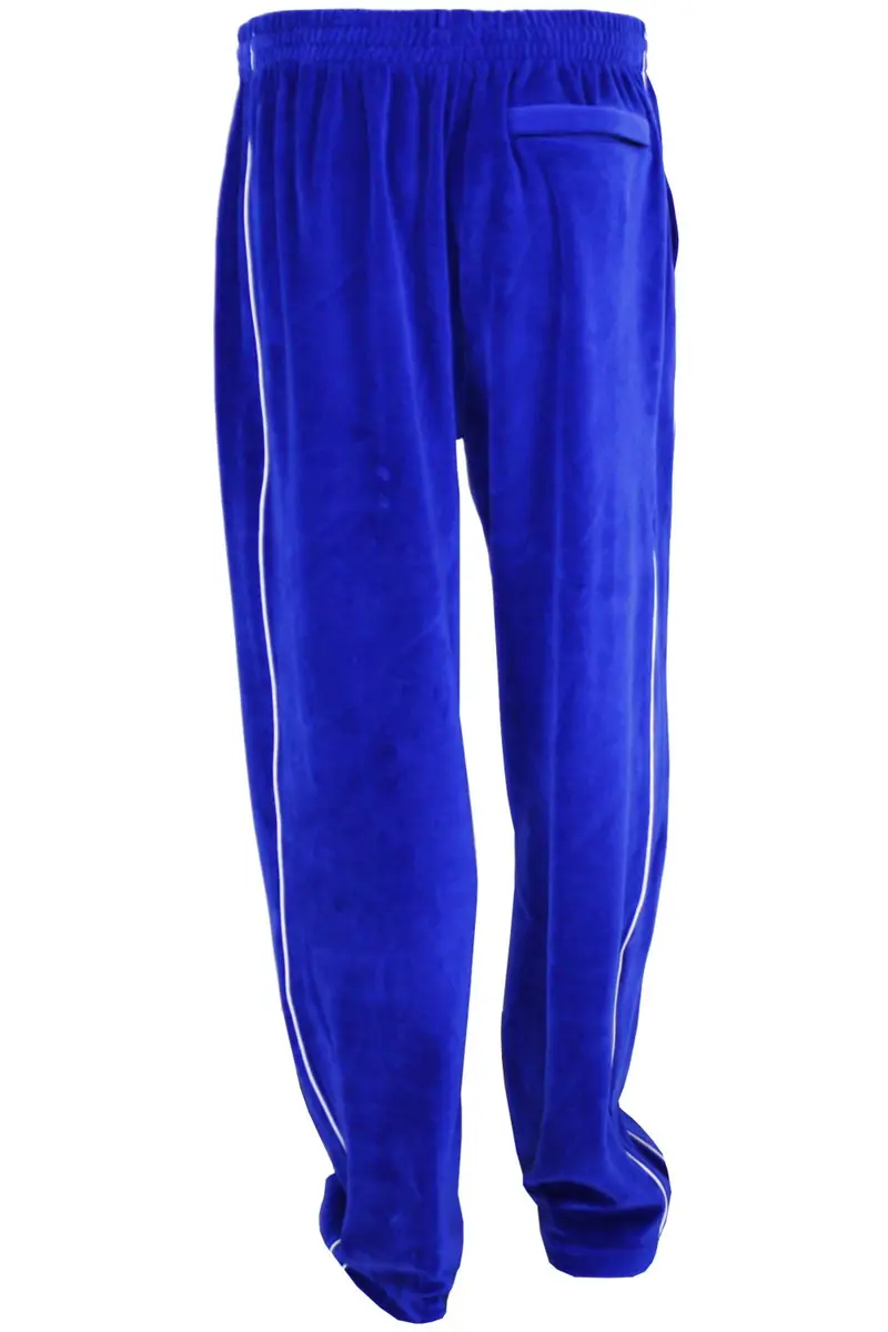 Sweatsedo Electric Blue Velour Sweatsuit XX-Large | Soft Cotton-Poly Blend for Lounge & Exercise - view 6
