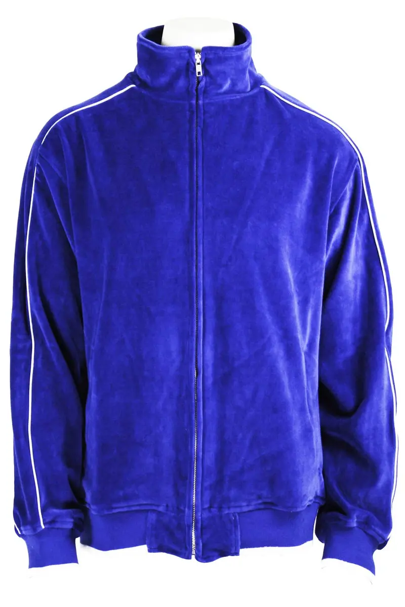 Sweatsedo Electric Blue Velour Sweatsuit XX-Large | Soft Cotton-Poly Blend for Lounge & Exercise - view 3