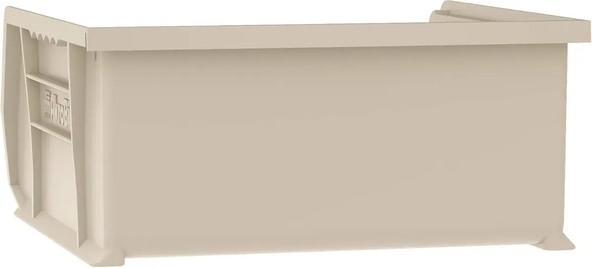 Akro-Mils 30235 AkroBins Plastic Storage Bins 11"x11"x5" Stone 6-Pack | Heavy Duty Stackable Organizer for Home & Garage - view 8