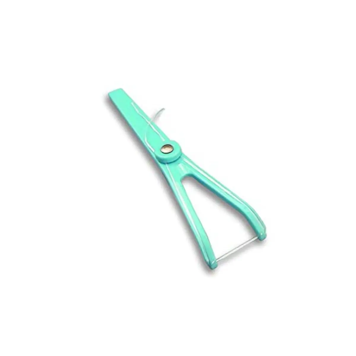 flossaid Dental Floss Holder-Single Handle | Easy flossing, full control, elastic grip, secure tape, vibrant colors - main product image