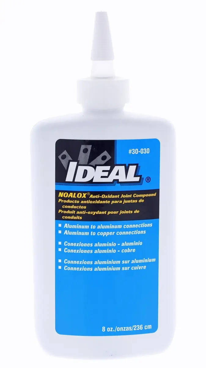 Ideal Electrical Noalox Anti-Oxidant Compound 227 g (8 oz) Bottle | Prevents Aluminum Oxidation for Cooler Connections - main product image