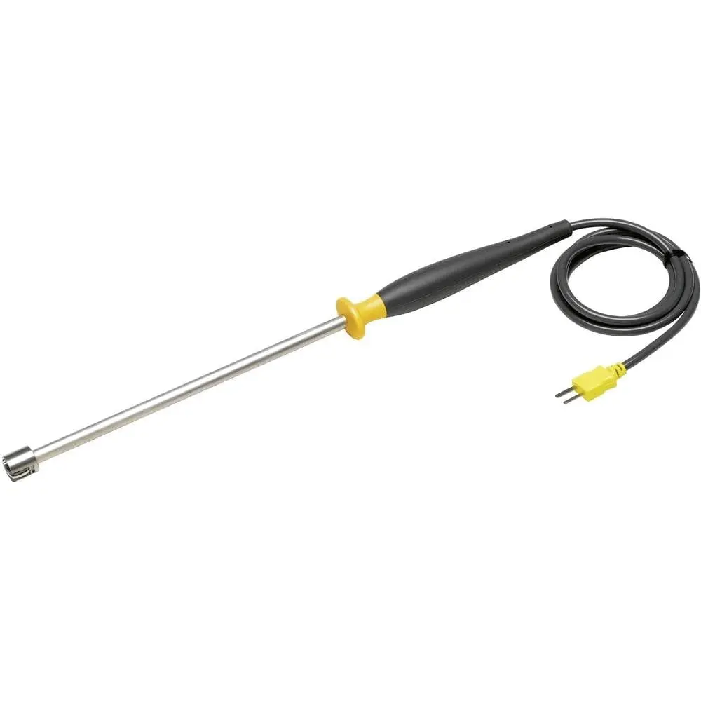 Fluke 80PK-27 SureGrip Industrial Surface Temperature Probe, Digital Display | -127°C to 600°C Range, Ergonomic Rubber Handle - main product image