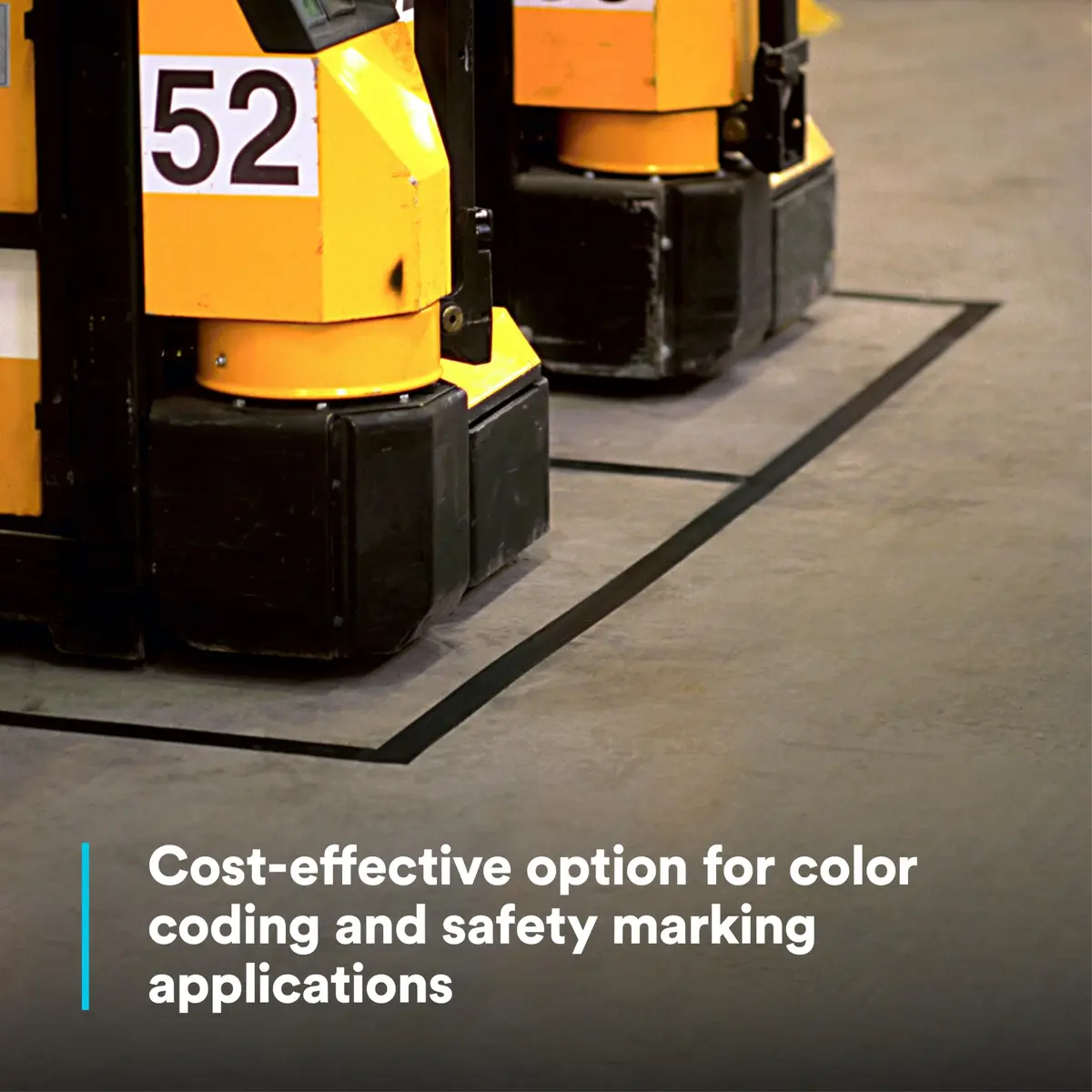 3M General Purpose Vinyl Tape 764, Yellow | Conforms to uneven surfaces, ideal for safety marking and bundling - view 2