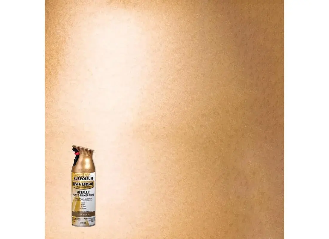 Rust-Oleum Universal All Surface Satin Bronze Metallic Spray Paint, 11 oz (Pack of 1) - view 2