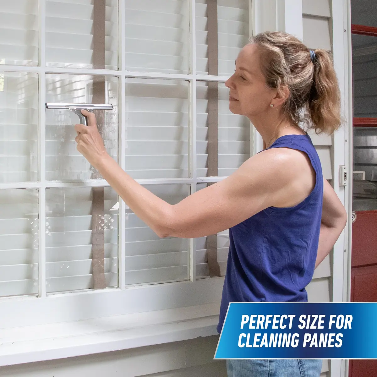 Unger Professional 8” Stainless Steel Window & Glass Squeegee | Heavy Duty, Streak-Free Results for Window Cleaning - view 4
