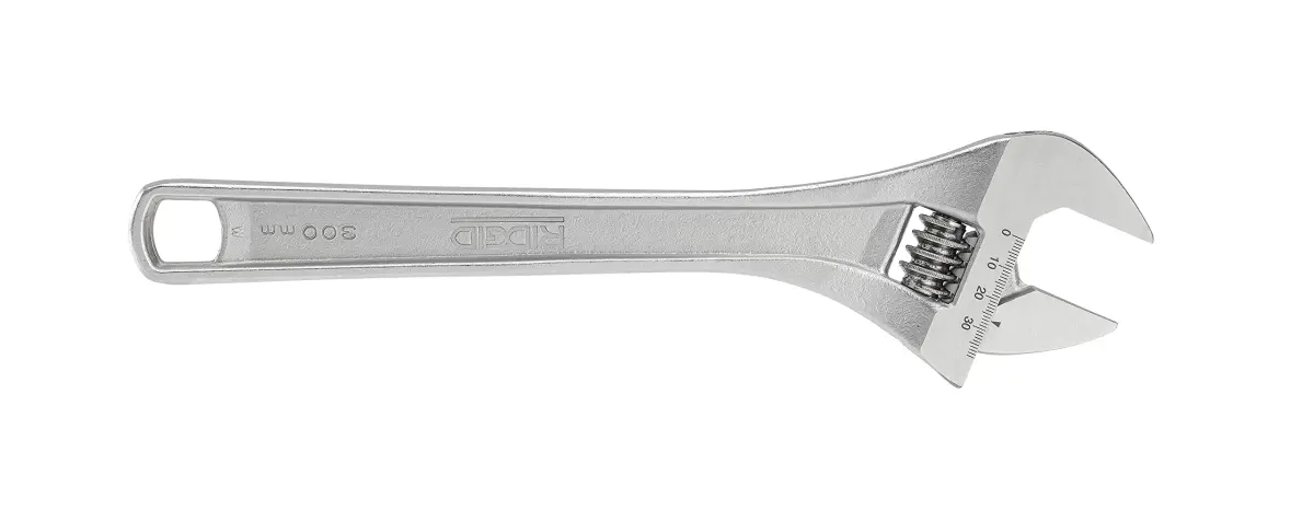 RIDGID 86917 762 Adjustable Wrench, 12-inch (300 mm) for Metric and SAE, Silver | Forged Alloy Steel Durability - view 4