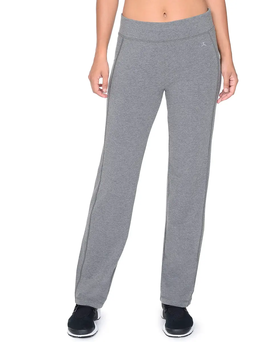Danskin Essentials Yoga Pant (US, X-Large, Charcoal Grey Heather) Slim Fit Flared Leg 31.5" Inseam - main product image
