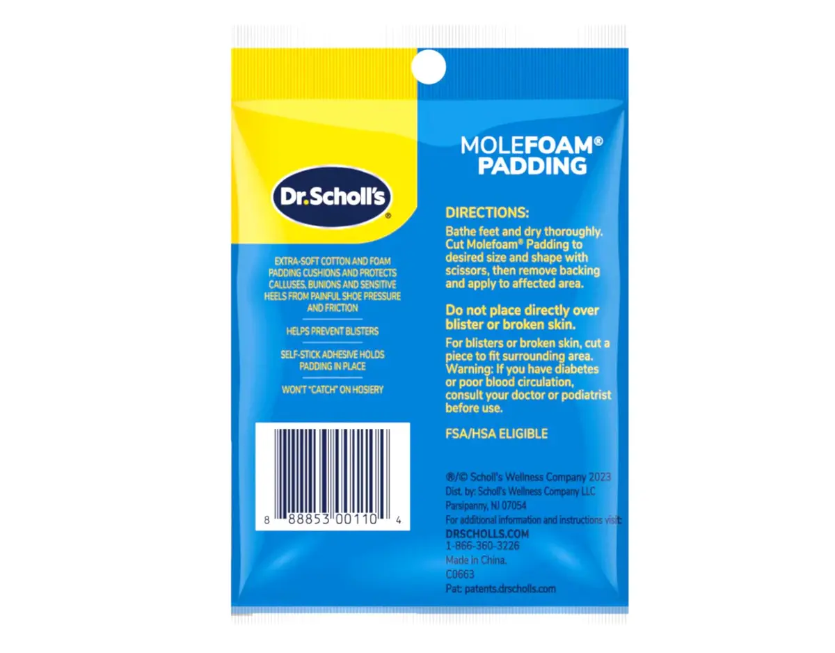 Dr. Scholl's Molefoam CS6 | Soft Latex Foam Padding for Blisters & Calluses - view 2