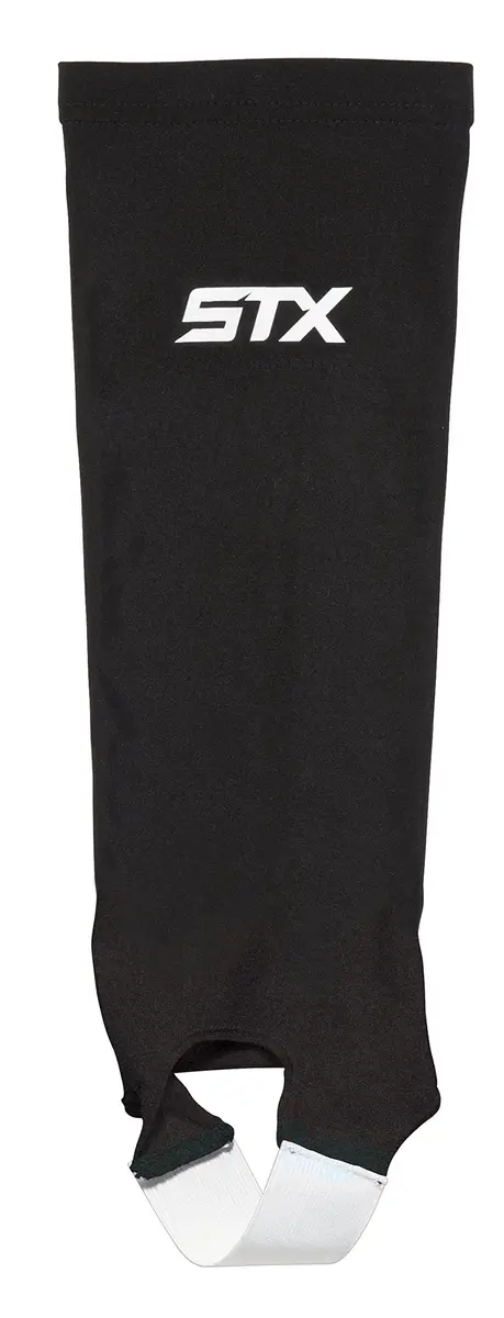 STX Field Hockey Shin Guard Sleeve, Black, One Size | Breathable, Seamless Fit for Indian Players - main product image