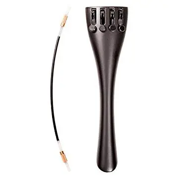 Wittner 7/8-4/4 Cello Ultra Composite Tailpiece with 4 Tuners & Nylon Tailgut | Lightweight Space-Age Material - view 2