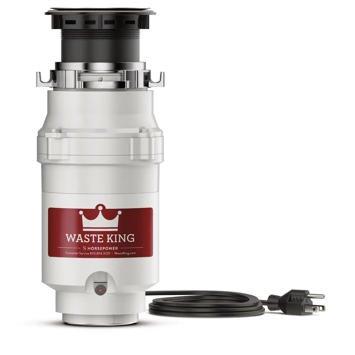 Waste King L-1001 Garbage Disposal 1/2 HP | Continuous Feed, Stainless Steel - main product image