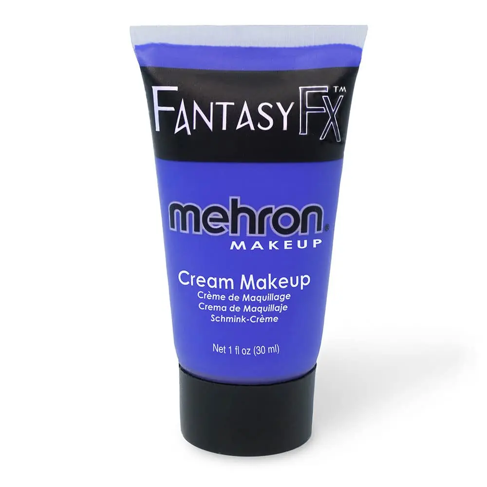 Mehron Makeup Fantasy FX Blue Water-Based Face & Body Paint 29.57ml (1 Fl Oz) | Professional Grade for Cosplay & Halloween - main product image