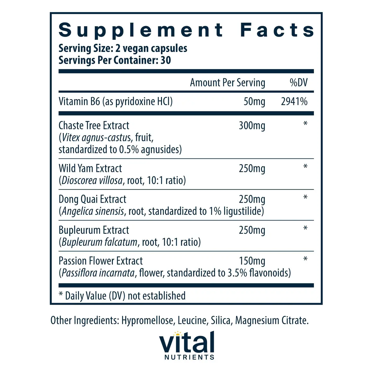 Vital Nutrients PMS Support, 60 Capsules | Supports Hormonal Balance & Menstrual Comfort - view 2