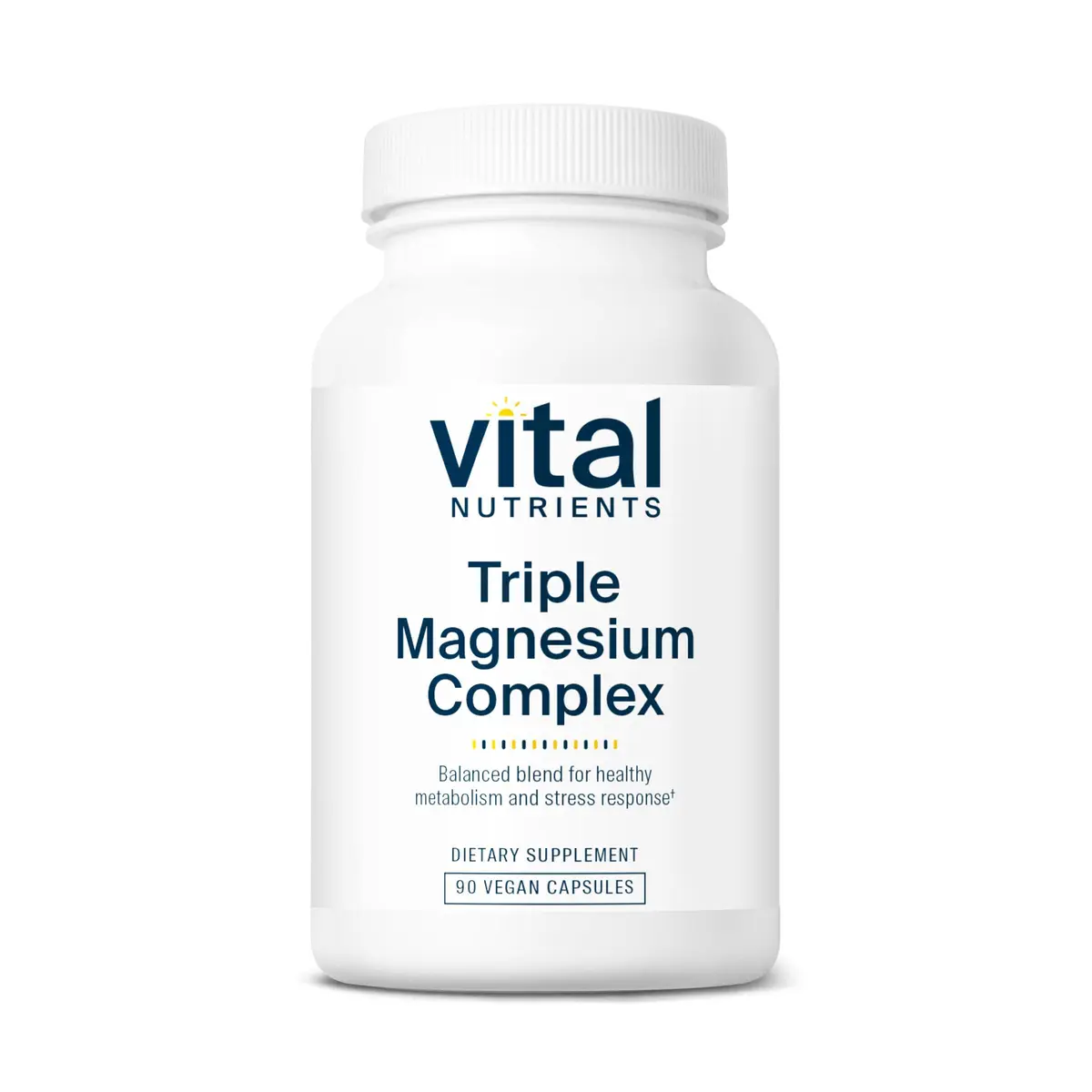 Vital Nutrients Triple Magnesium Complex 500mg | Vegan, Supports Sleep & Stress Relief - main product image
