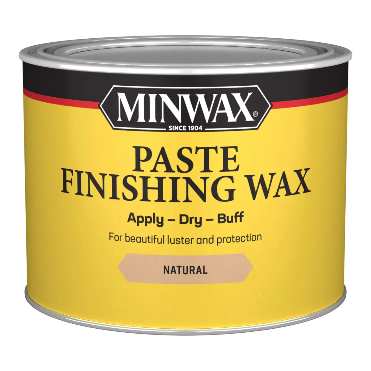 Minwax Paste Finishing Wax Natural 454g (1 lb) | Protects Wood Surfaces & Adds Luster - main product image