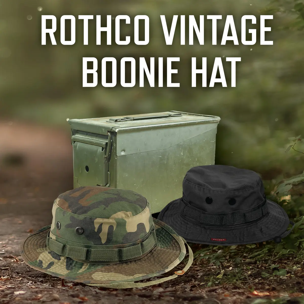 Rothco 100% Cotton Rip-Stop Boonie Hat | Ultimate Sun Defense Bucket Hat for Outdoors (US, Numeric, 7, Woodland Camo) - view 4