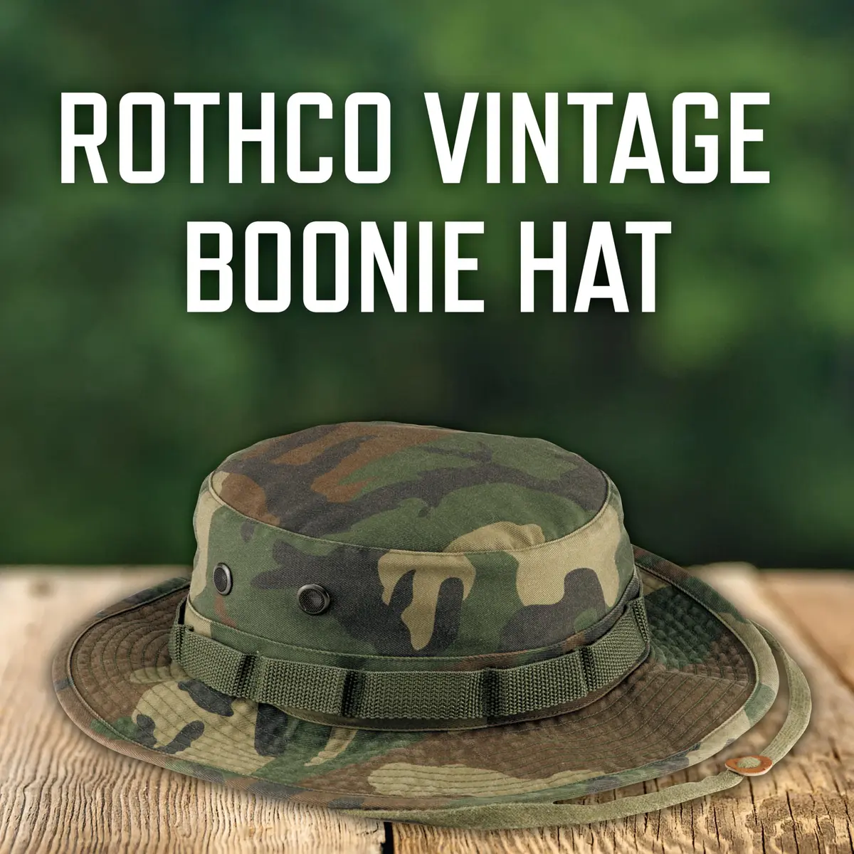 Rothco 100% Cotton Rip-Stop Boonie Hat | Ultimate Sun Defense Bucket Hat for Outdoors (US, Numeric, 7, Woodland Camo) - view 2