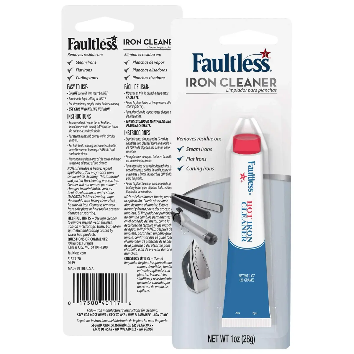 Faultless Hot Iron Cleaner 28 g (1 oz) | Removes Residues & Melted Fabrics - view 2