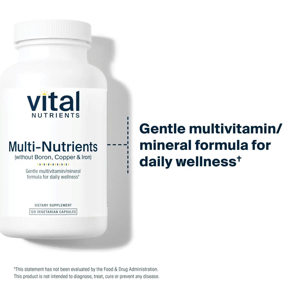 Vital Nutrients Multi-Nutrients 5 Ultra Antioxidant Formula, 120 Capsules | No Iron, Copper, Boron | Supports Immunity & General Nutrition - view 3