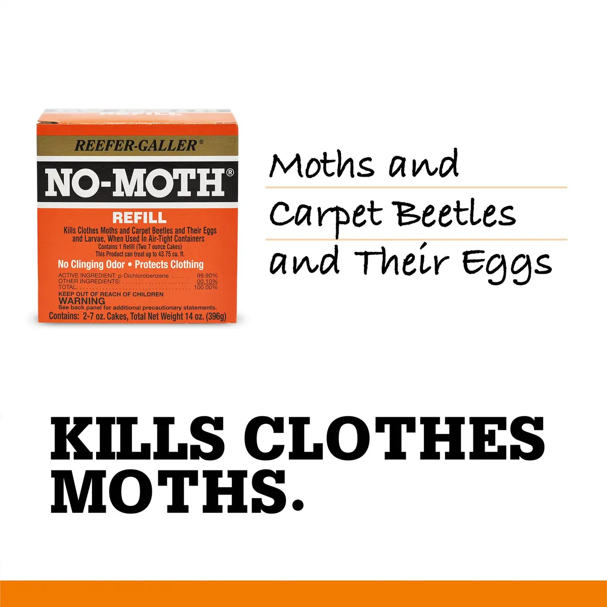 Reefer-Galler NO Moth Closet Hanger Refills, 6 Pack | Effective Mothproofing Without Odor (100-120 chars) - view 6