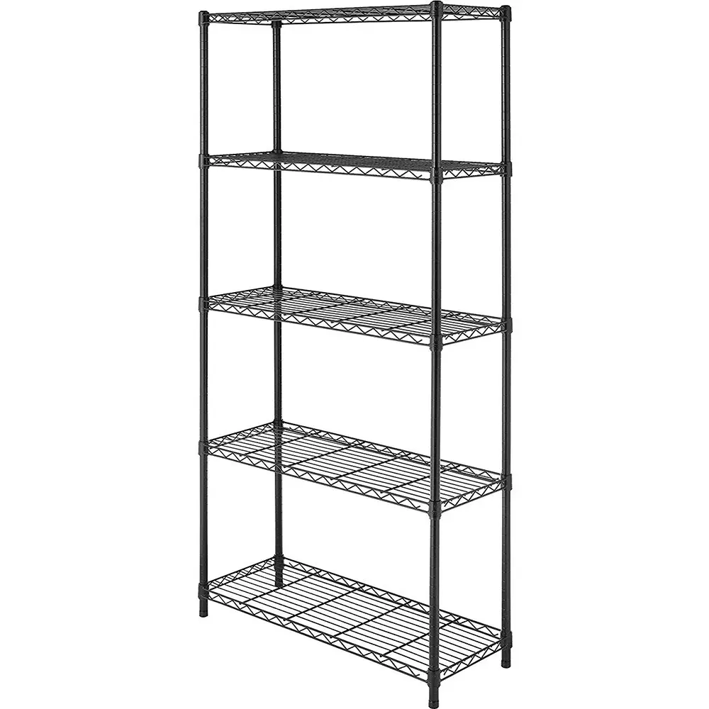Whitmor 5-Wire Shelving Unit, Metal Storage Shelves, Heavy Duty, Easy Assembly 36"L x 14"W x 72"H - main product image