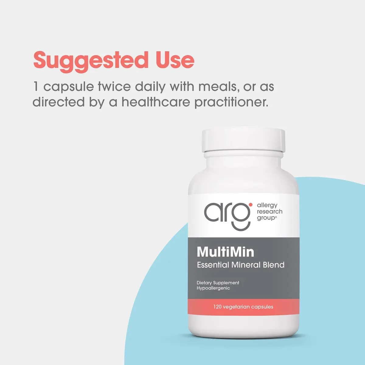 Allergy Research Group ARG MultiMin Multi Mineral Supplement, 120 Capsules | Supports Mineral Balance & Wellness - view 6