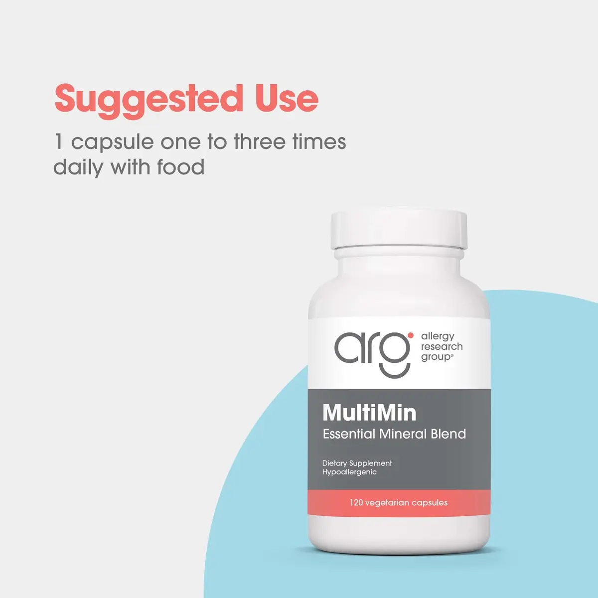 Allergy Research Group ARG MultiMin Multi Mineral Supplement, 120 Capsules | Supports Mineral Balance & Wellness - view 3