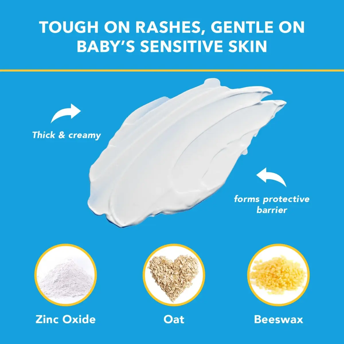 Triple Paste Diaper Rash Cream Zinc Oxide Baby Ointment 240ml (8 oz) | Pediatrician-Recommended Skin Protectant - view 3