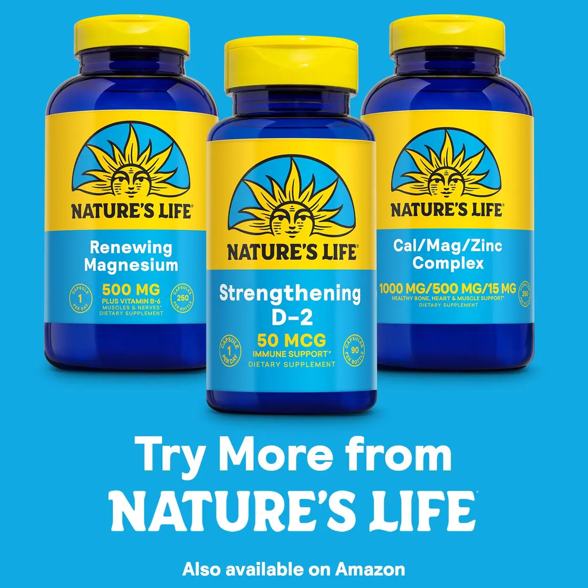 Nature's Life Vitamin D2 2000 IU | Vegan Supplement for Bone & Immunity Support (90 Vegetarian Capsules) - view 6