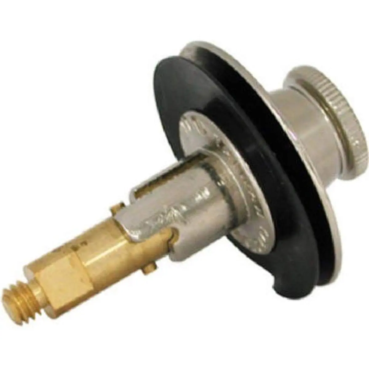 Danco Lift/Turn Tub Stopper Nickel | Heavy-Duty Brass, Easy Install, Theft Resistant - main product image