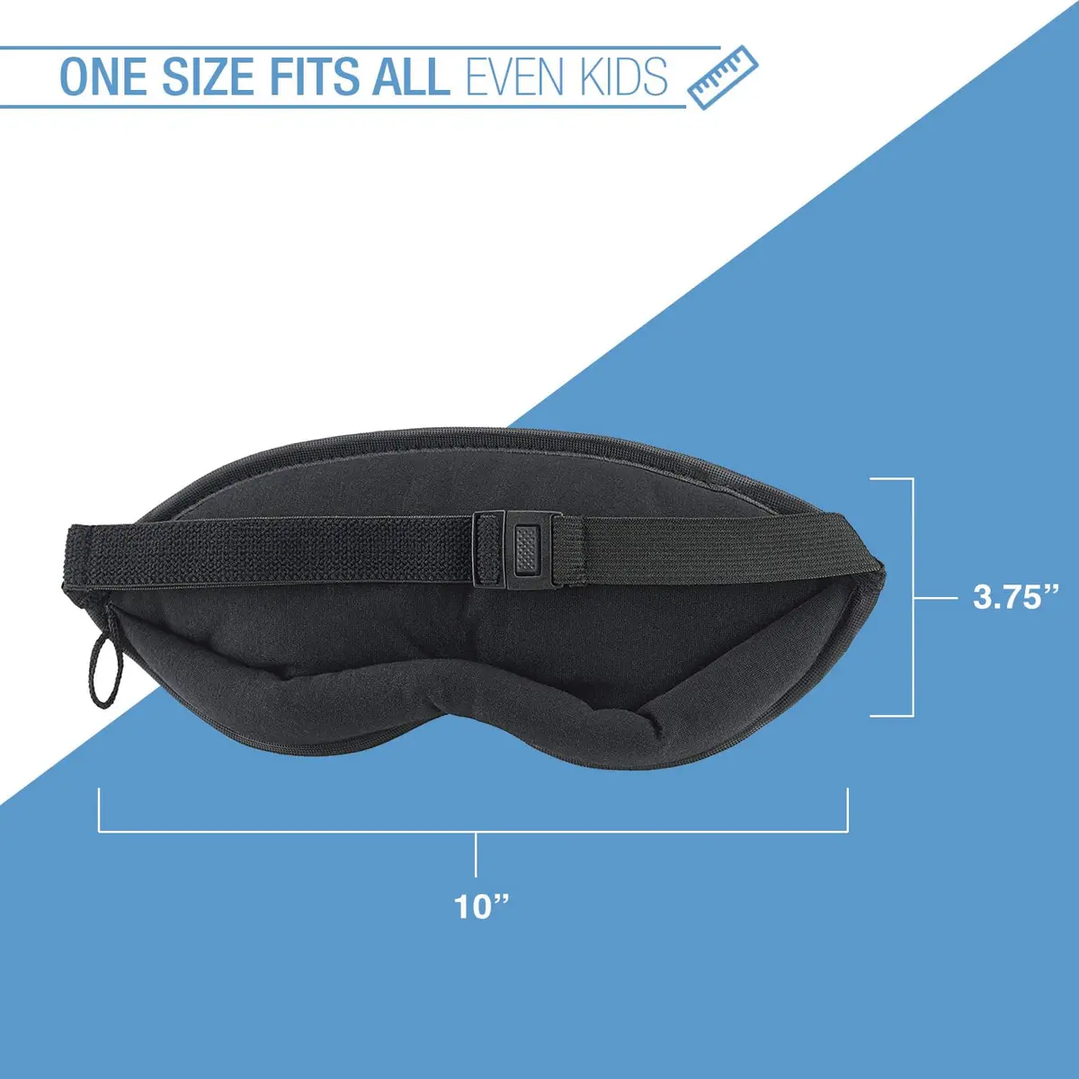 Lewis N. Clark Comfort Sleep Mask | Eye Mask for Travel | Breathable & Light Blocking | 2 Pack | Black - view 3