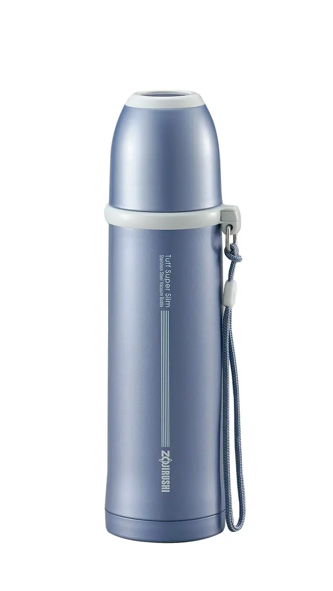 Zojirushi Water Bottle Stainless Steel Bottle 250ml | Metallic Blue Lightweight Insulated Beverage Container - main product image