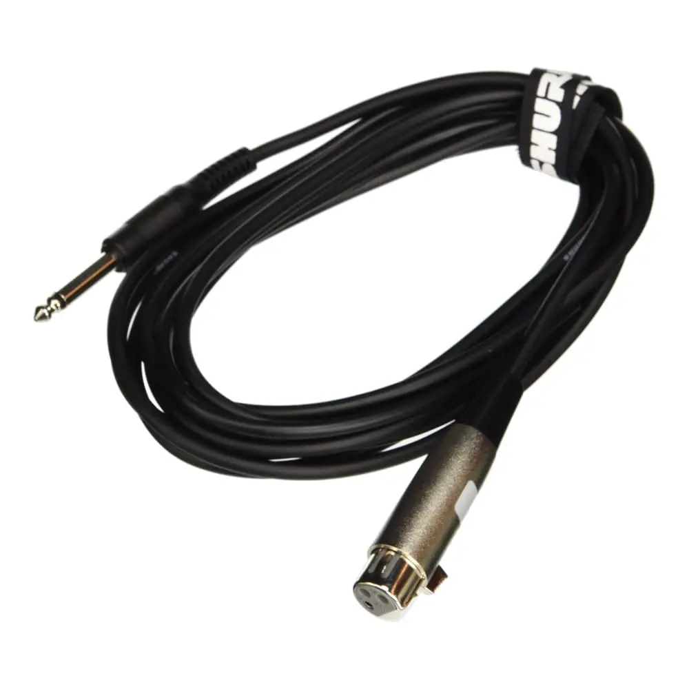 Shure C20AHZ 20-Feet Microphone Cable with 1/4-Inch Phone Plug | High-Quality Stage & Studio Cable - main product image
