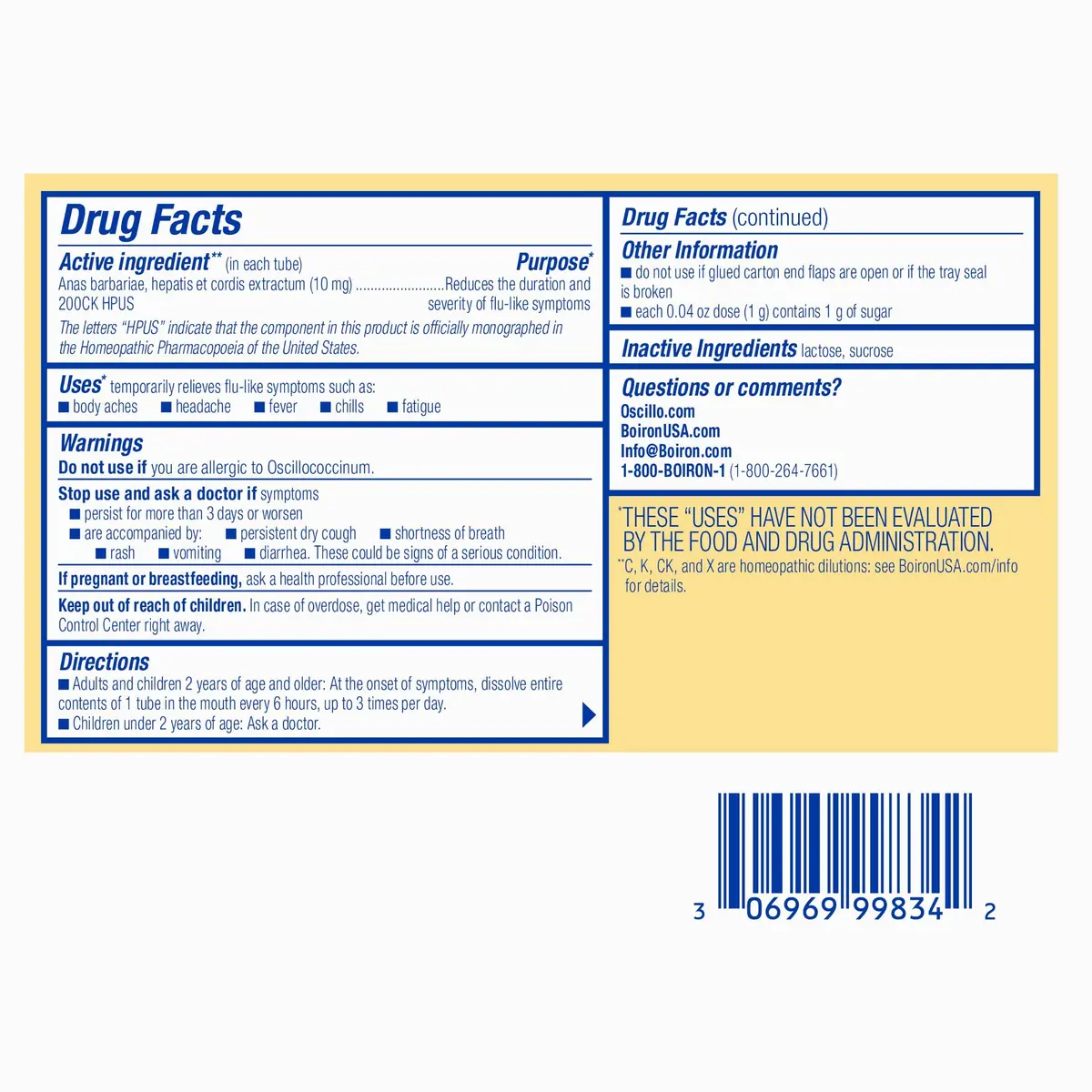 Boiron Oscillococcinum 12 Doses | Homeopathic Flu Relief for Body Aches, Headache, Fever, Chills, Fatigue - view 7