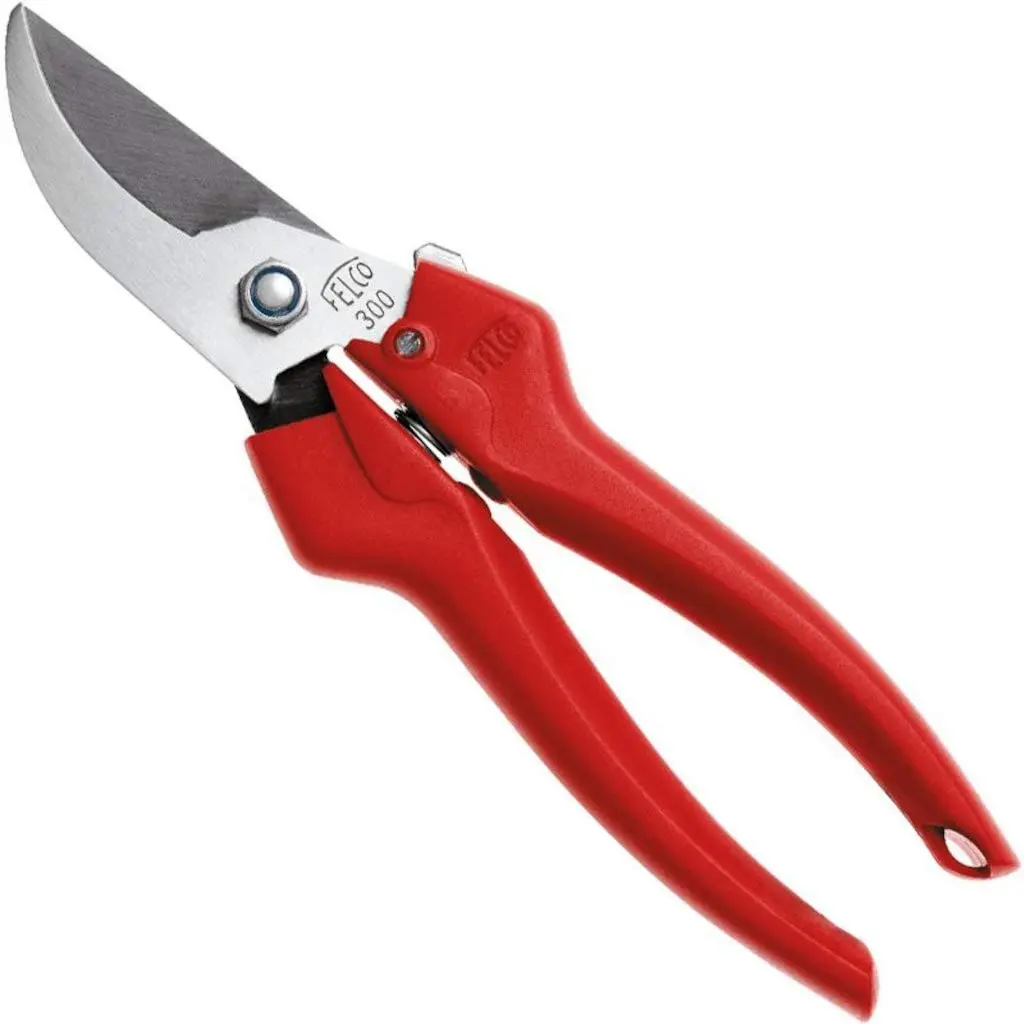 FELCO F300 Pruning Snips – 7.5" Lightweight Garden Clippers for Picking & Trimming | Stainless Steel Blade, Fine Tip - main product image
