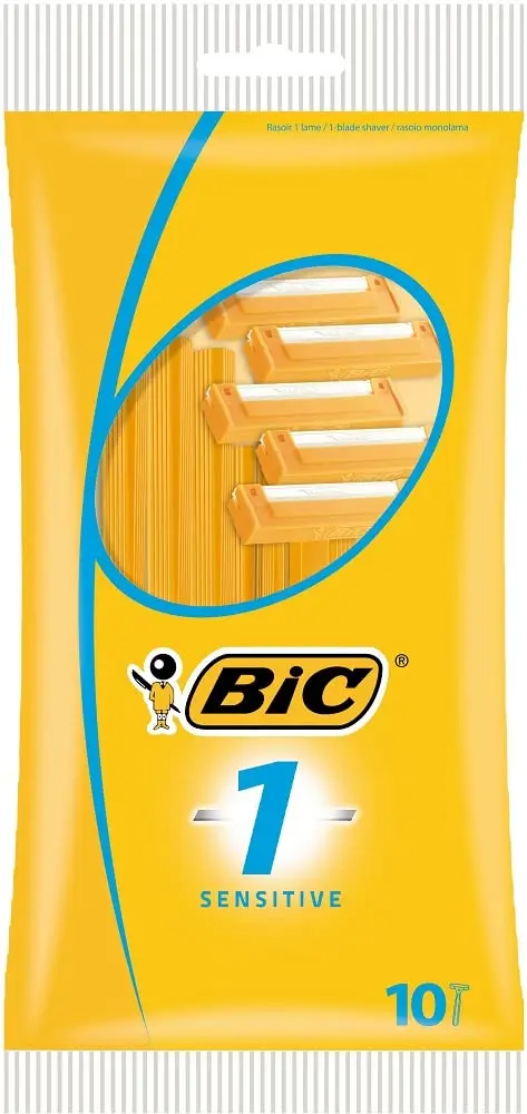 BIC Sensitive Disposable Razors for Men 10-Pack | Sensitive Skin Focus, Smooth Shave - main product image