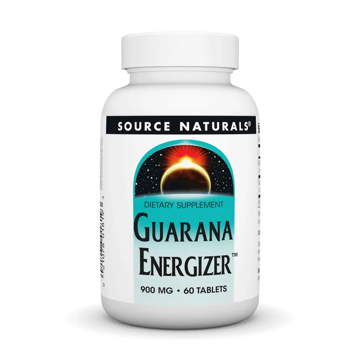 Source Naturals Guarana Energizer 60 Tablets | Long-Lasting Energy Support with Caffeine - main product image