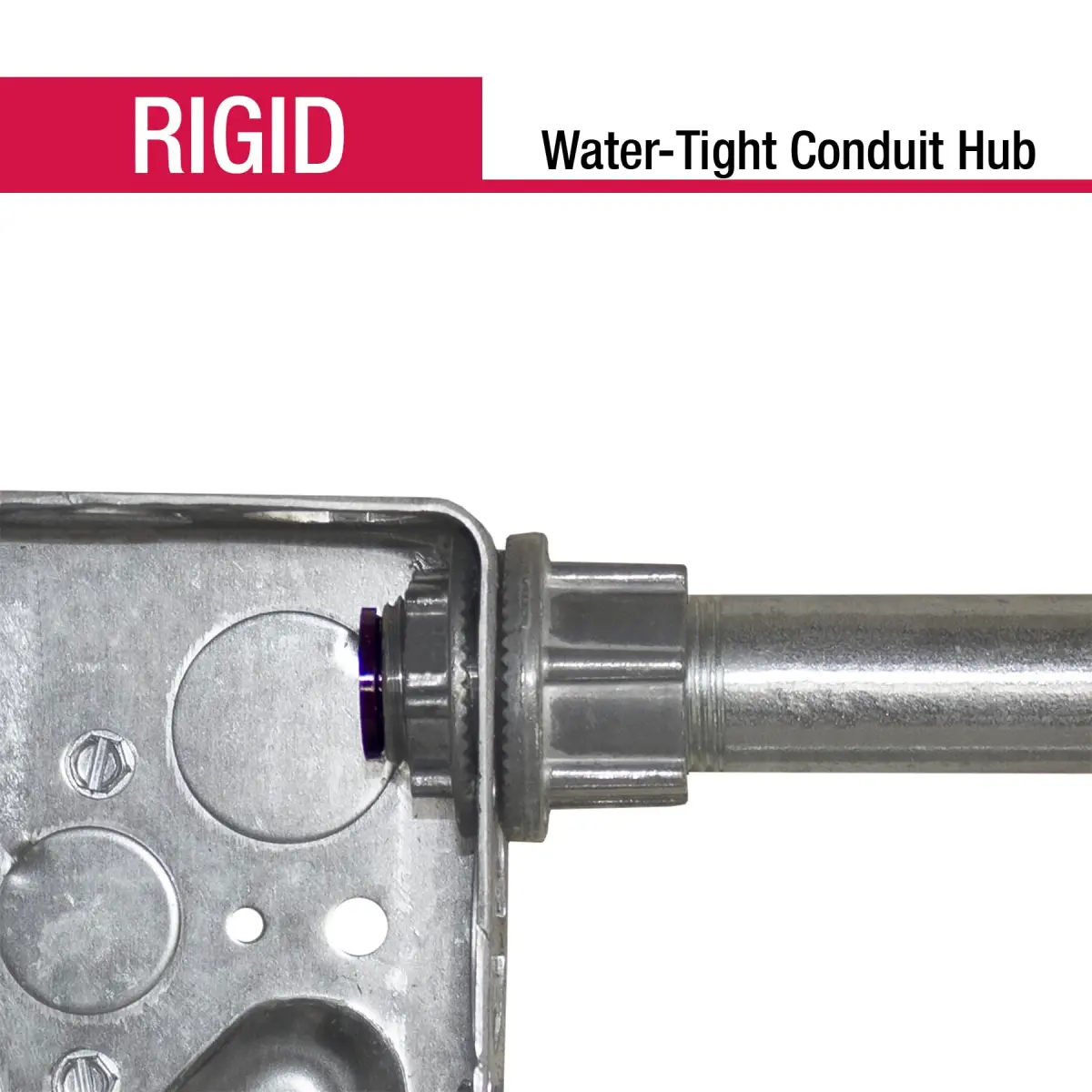 Sigma ProConnex 02-54072 1" Rigid Watertight Hub Fitting, 0.4 lb (0.18 kg) | UL Listed for Wet Locations - view 4