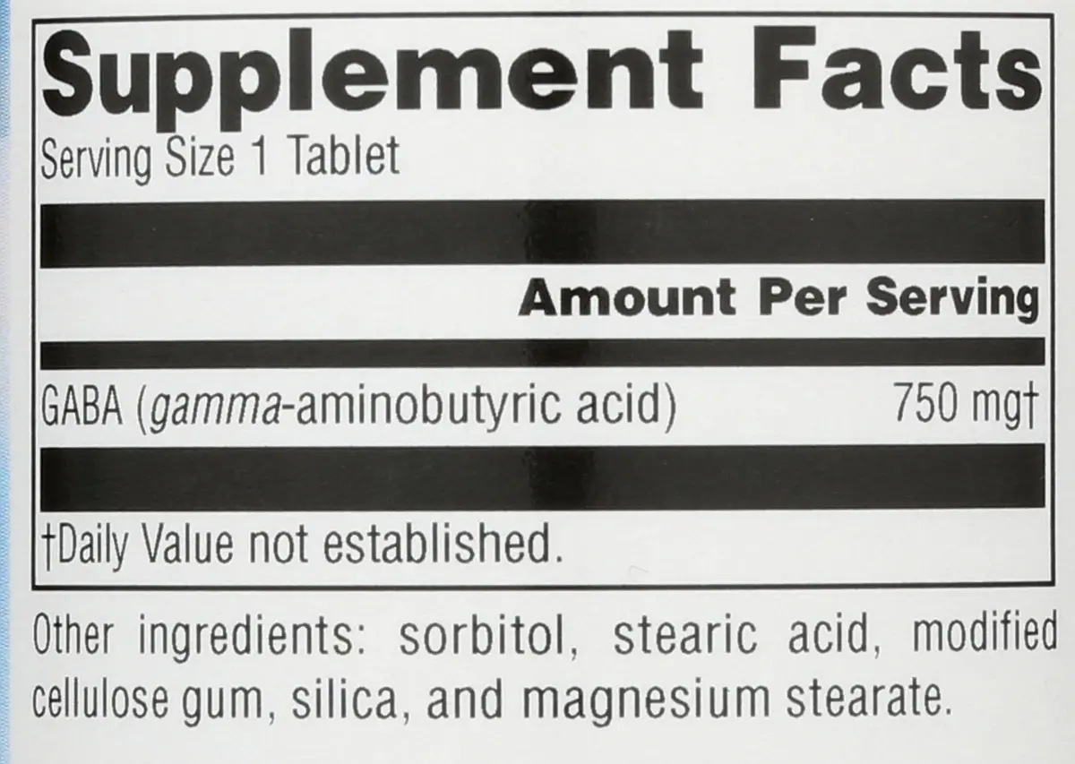Source Naturals Serene Science GABA 750mg 45 Count Tablets | Calm Mind & Muscle Relaxation - view 3