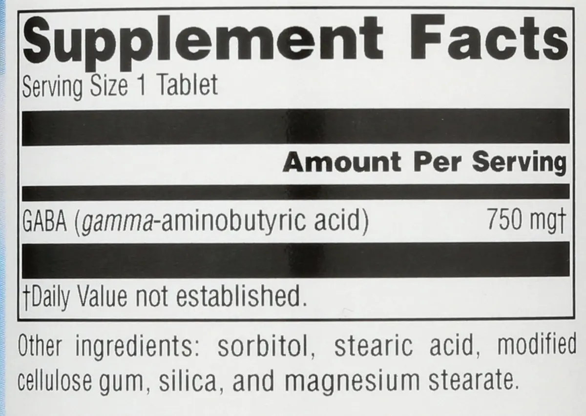 Source Naturals Serene Science GABA 750mg 45 Count Tablets | Calm Mind & Muscle Relaxation - view 4