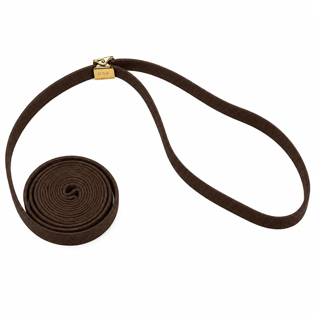 Resco Cordo-Hyde Dog Show Lead for Conformation, Thin (3/16"), Mahogany | Professional Show Ring Lead - main product image